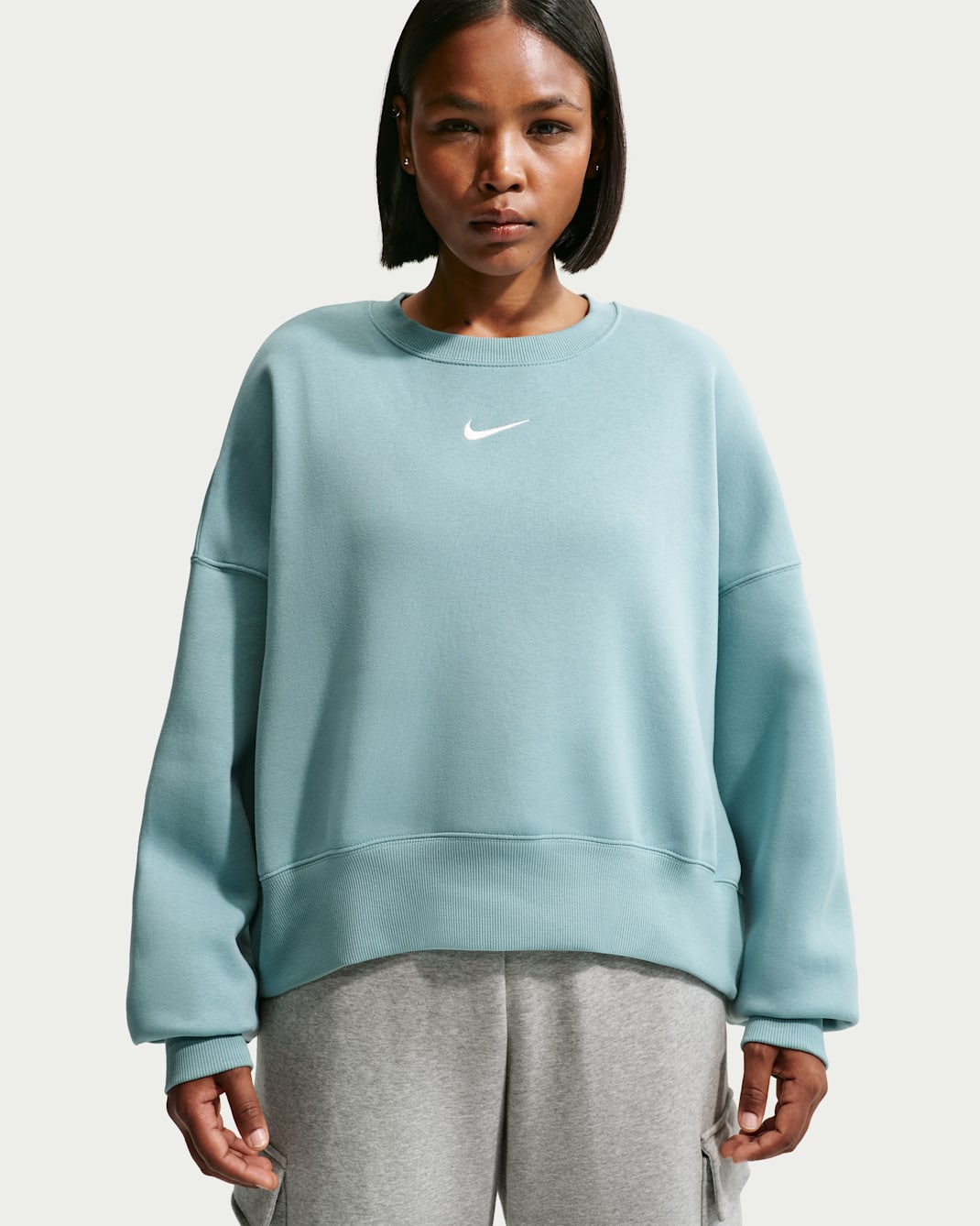 Nike Sportswear Phoenix Fleece Women's Over-Oversized Crew-Neck Sweatshirt - Cannon/Sail