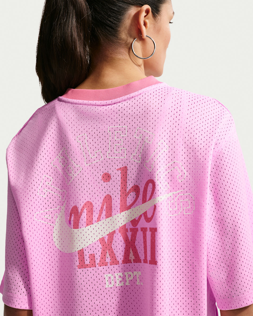 Nike Sportswear Women's Oversized Heritage Cropped Mesh Jersey