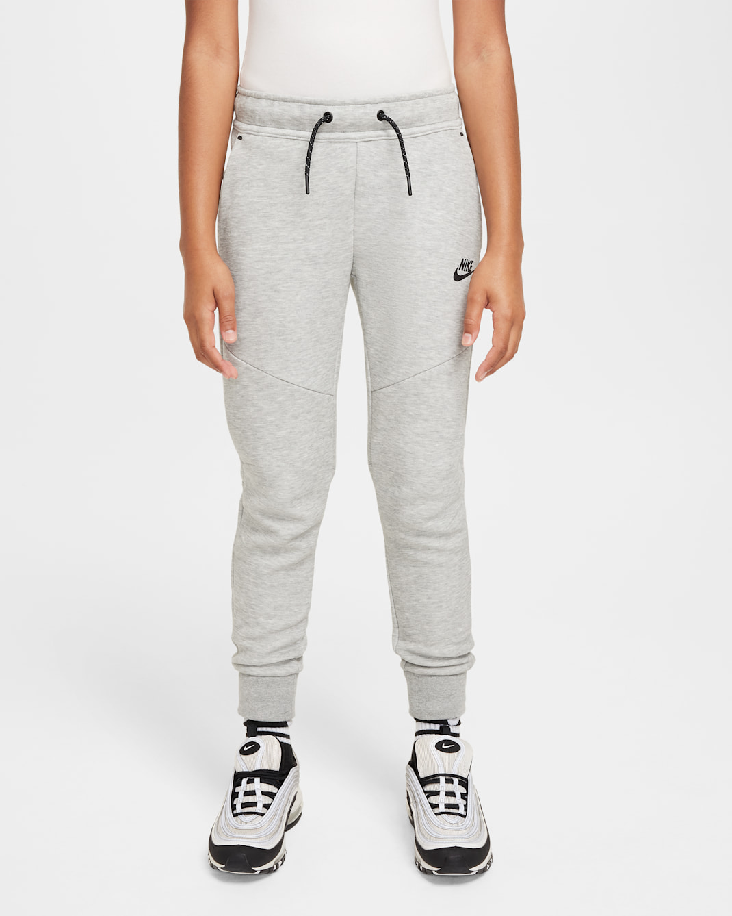Nike Sportswear Tech Fleece Older Kids' Joggers - Dark Grey Heather/Black/Black