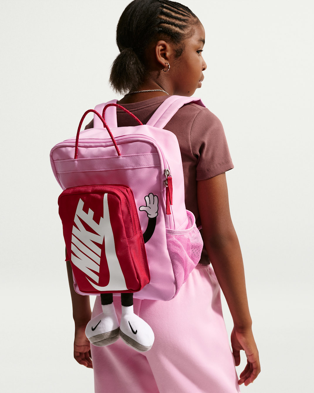 Nike Kids' Backpack - Pink Rise/University Red/White