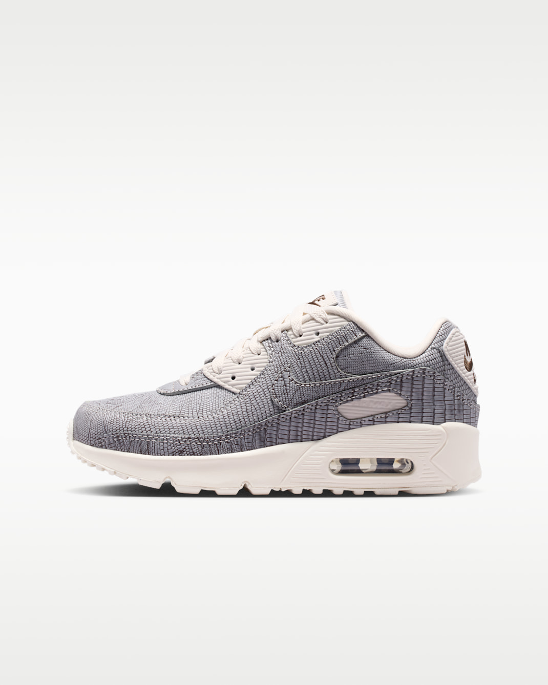 Nike Air Max 90 Tech Older Kids' Shoes - White/Phantom/Light Orewood Brown