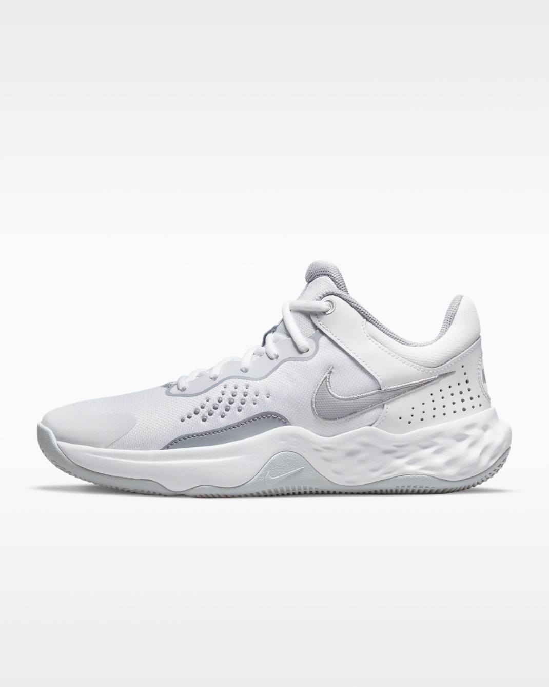 Nike Fly.By Mid 3 Basketball Shoes - White/Wolf Grey