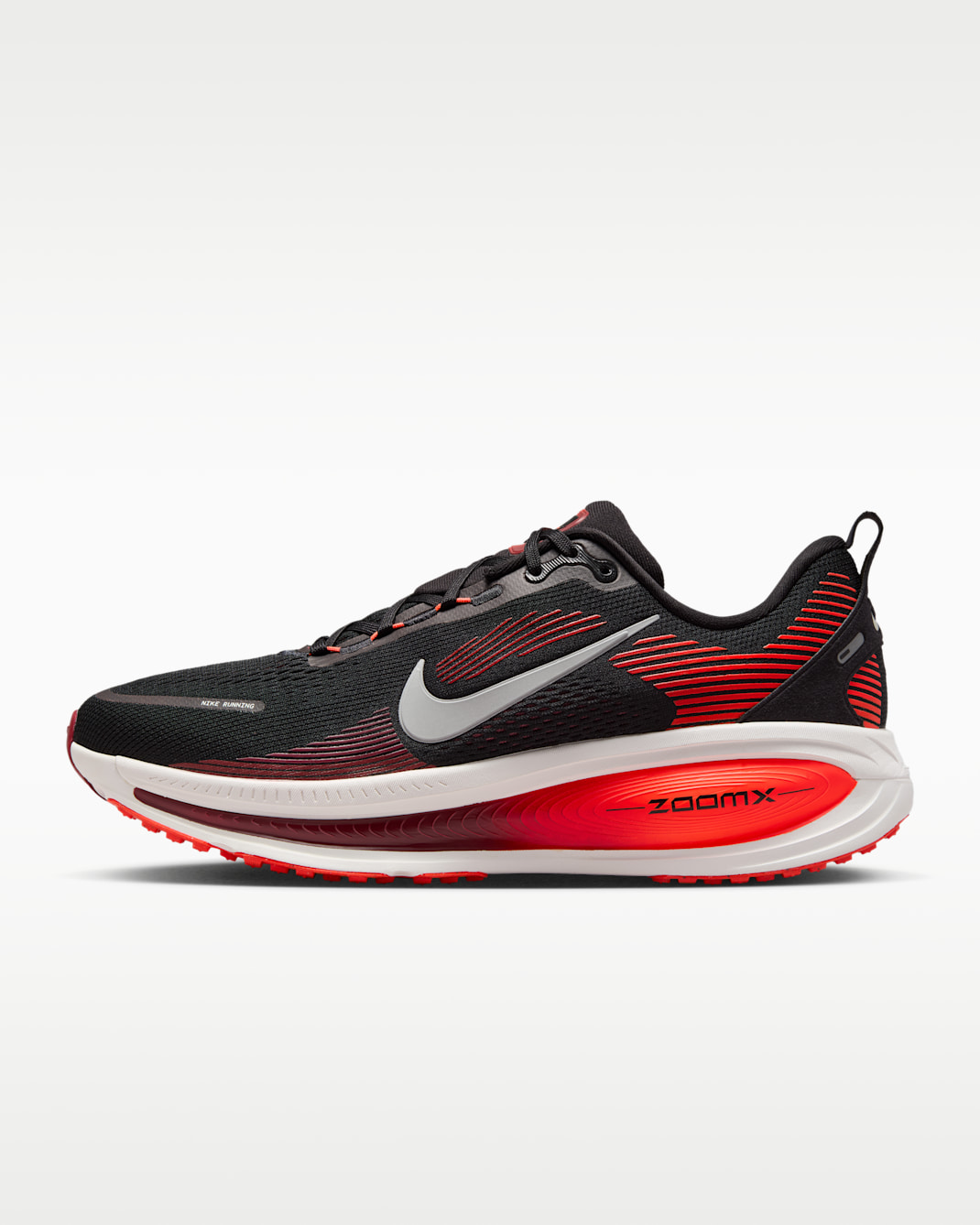 Nike Vomero 18 Men's Road Running Shoes - Black/Bright Crimson/Team Red/Summit White