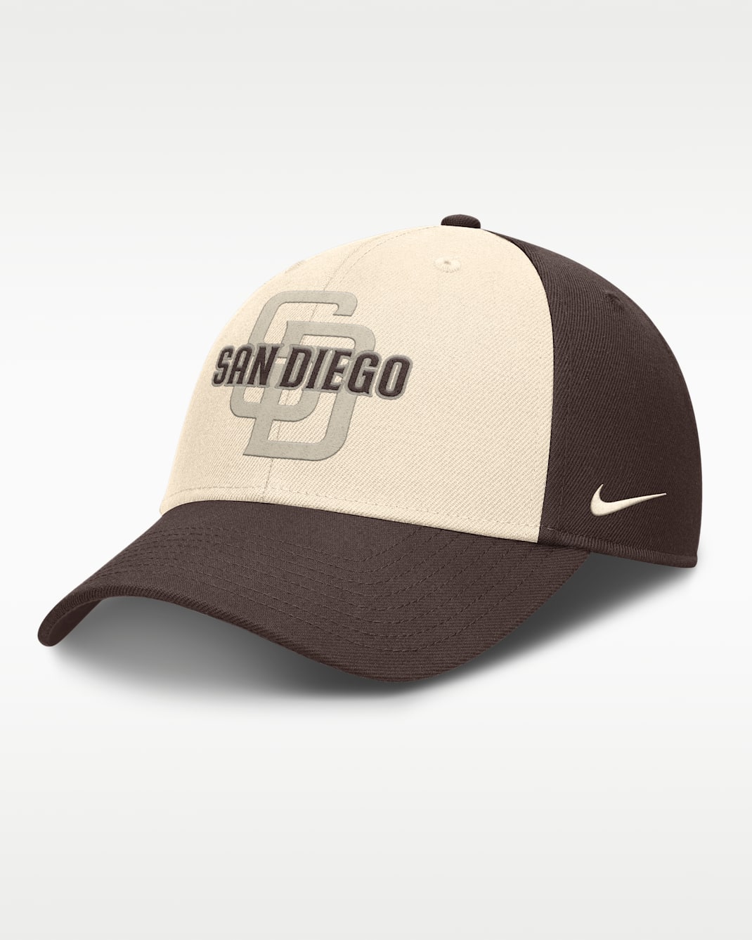 Gorra Nike Dri-FIT de la MLB ajustable para hombre San Diego Padres Statement Club - Marrón