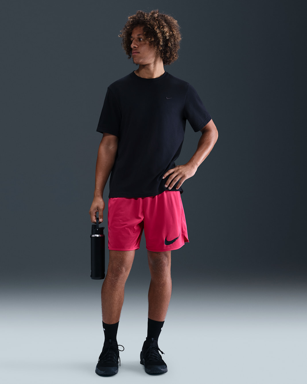 Pánské 18cm univerzální kraťasy Nike Totality Dri-FIT bez podšívky - Rush Pink/Černá