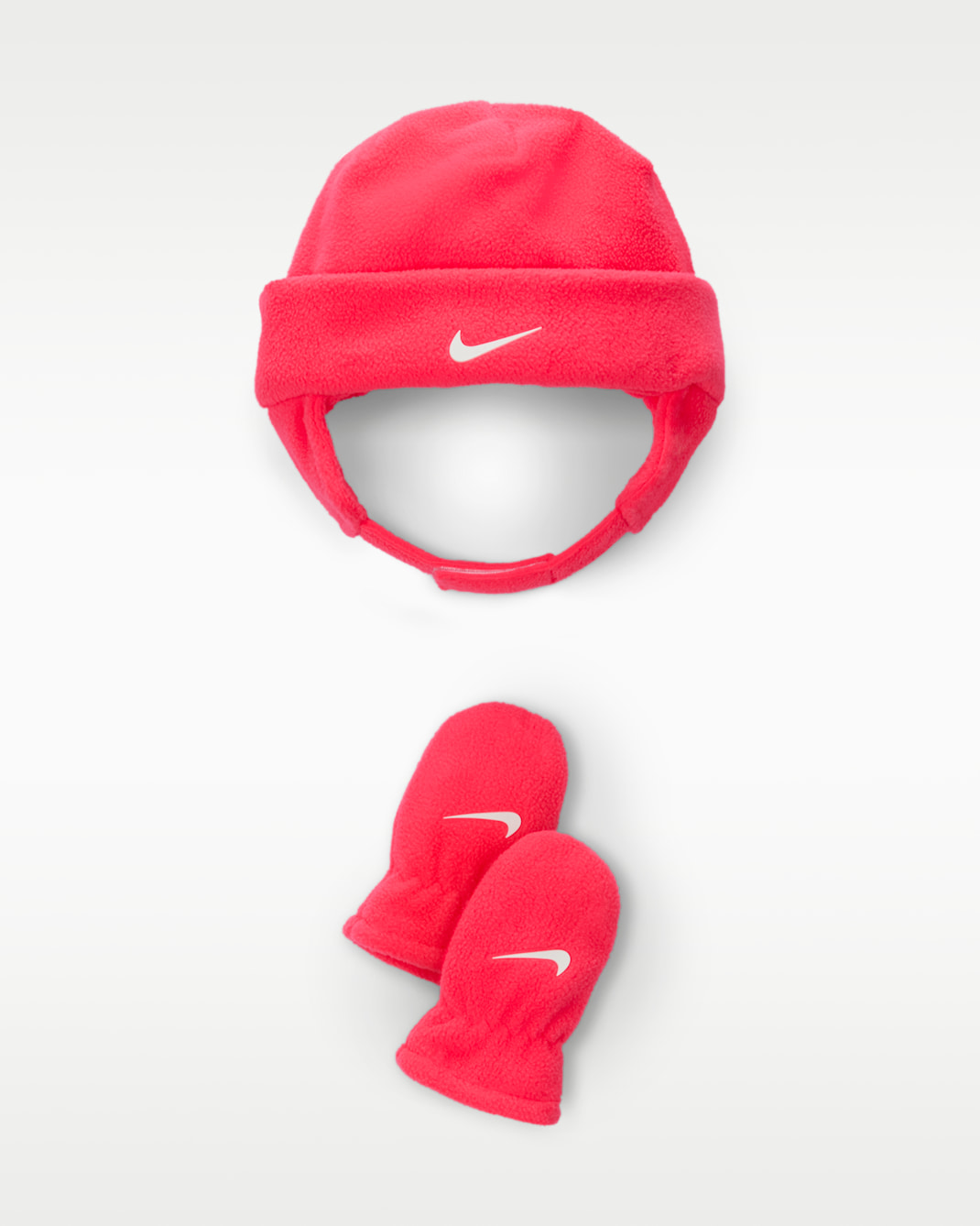 Zestaw czapka i rękawiczki dla niemowląt Nike (12–24 M) - Racer Pink