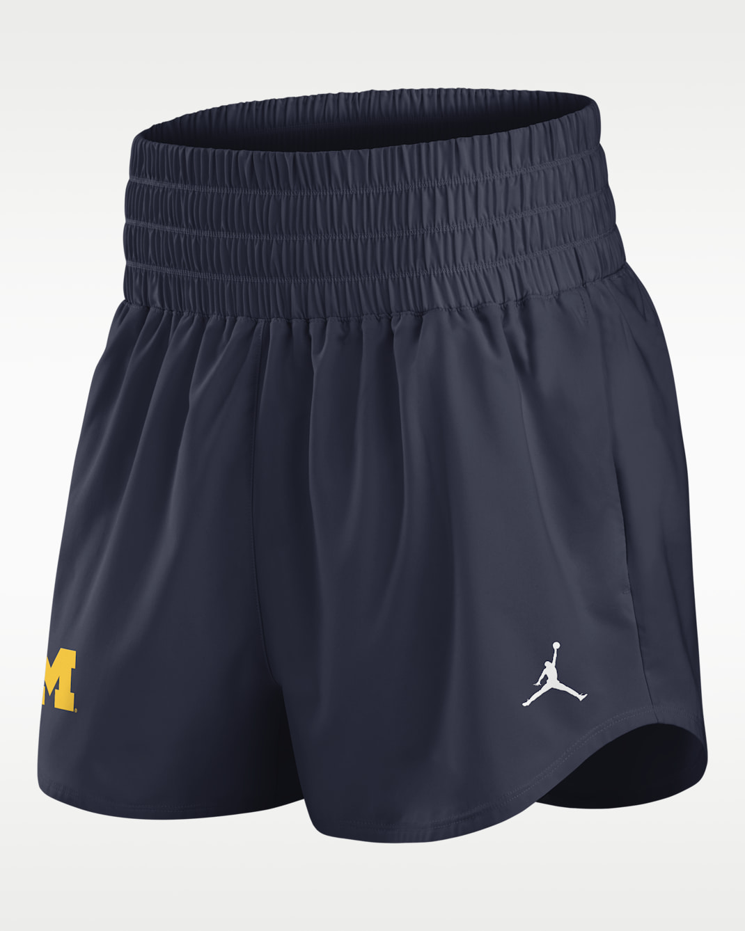 Michigan Primary Logo One Women's Jordan Brand Dri-FIT College Shorts - Navy