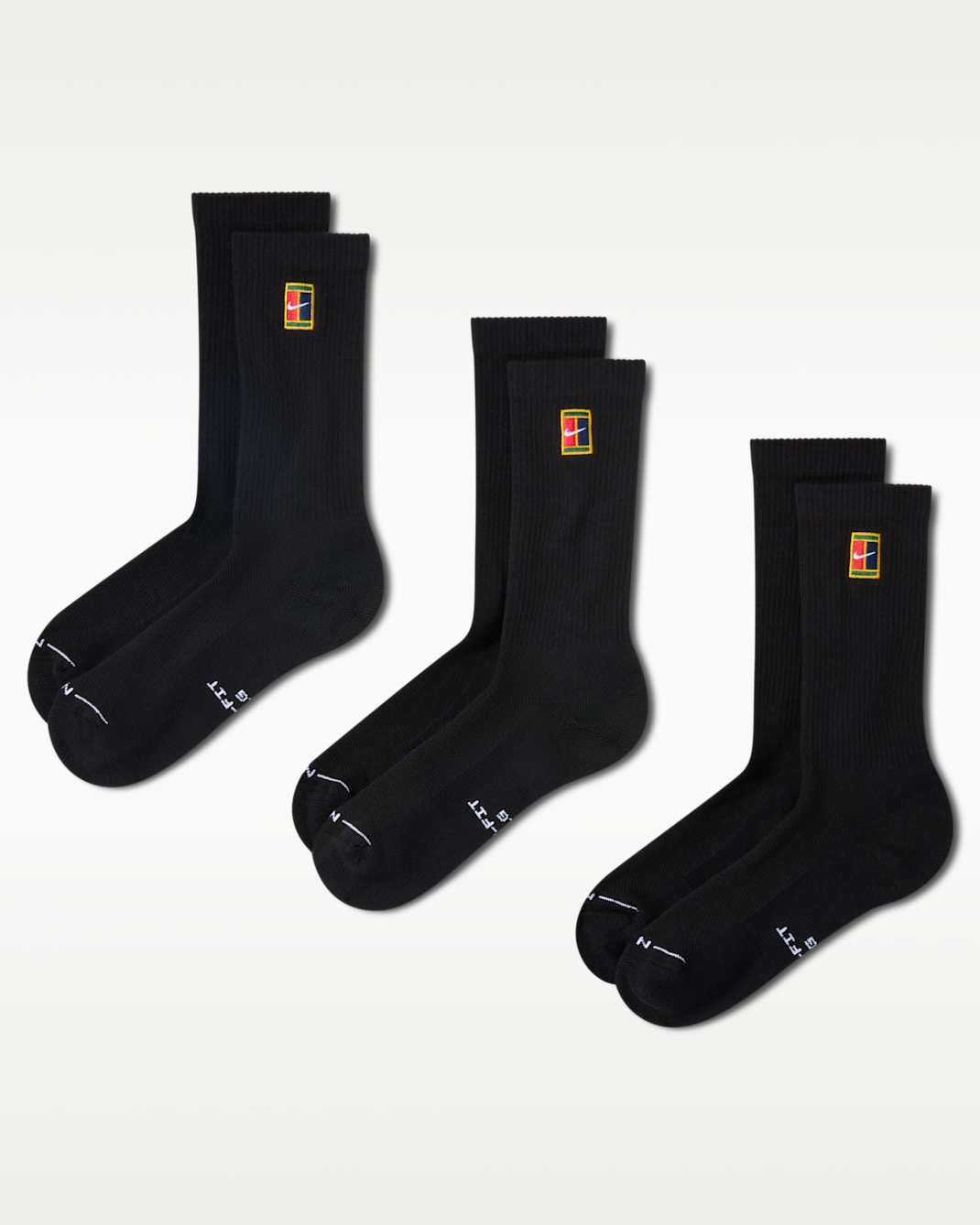 Nike Everyday Elevated Crew Socks (3 Pairs) - Multi-Colour