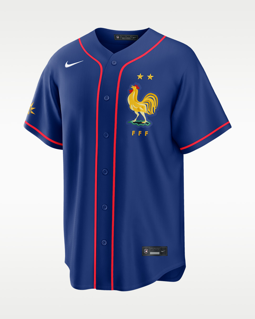 France National Team Men's Nike Soccer x MLB Stadium Jersey - Blue