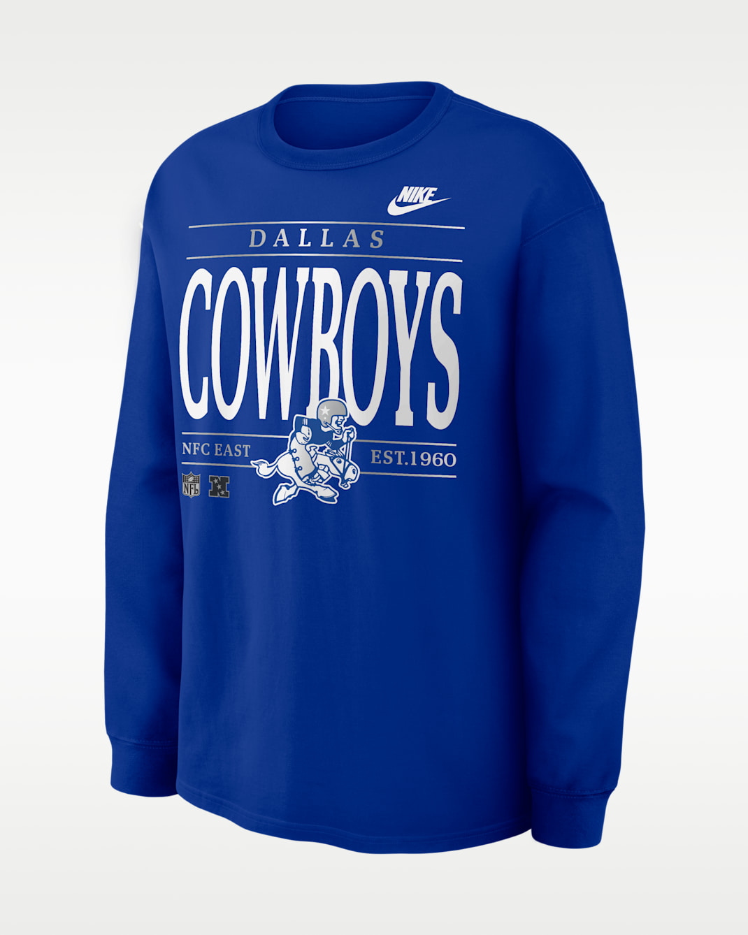 Dallas Cowboys Rewind Max90 Men's Nike NFL Long-Sleeve T-Shirt - Royal