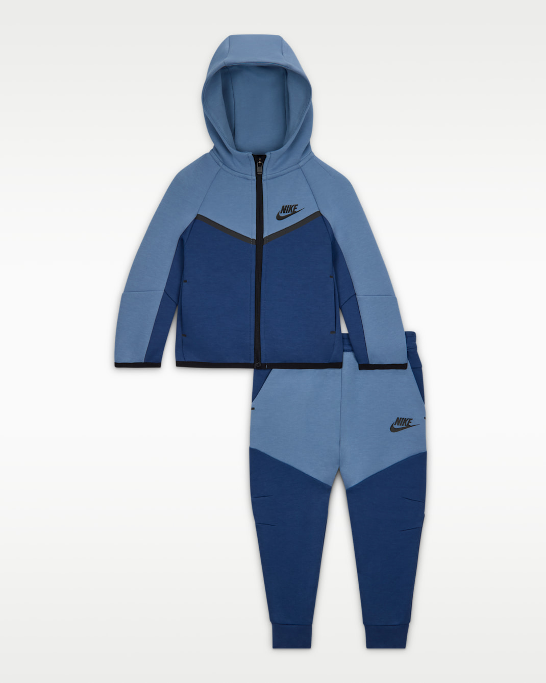 Conjunto de 2 piezas de Tech Fleece de cierre completo para bebé Nike Sportswear - Azul