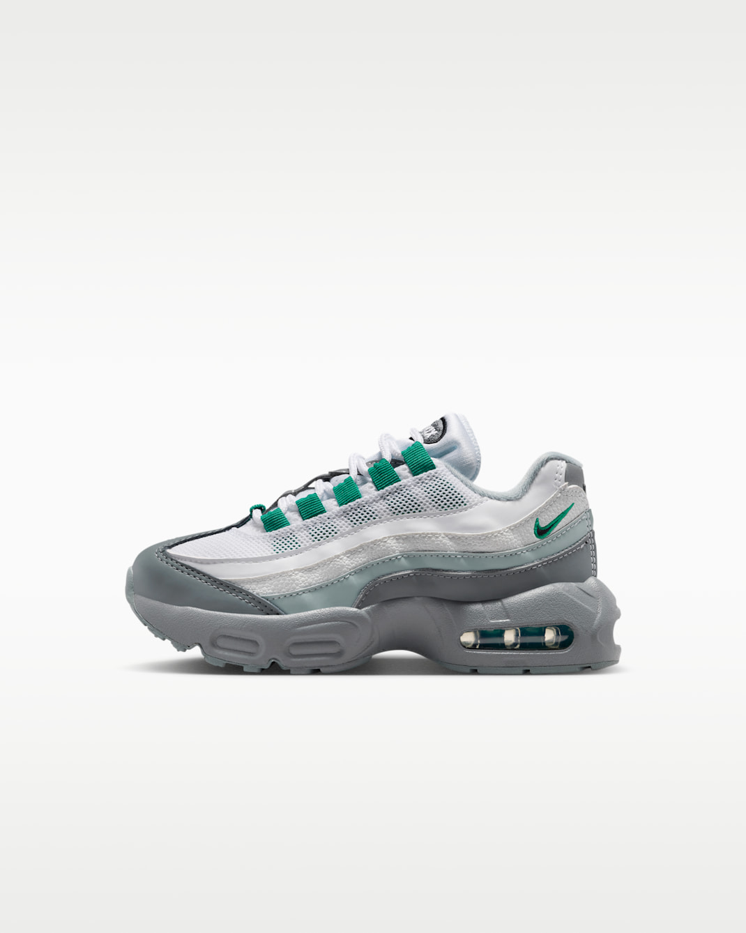 나이키 에어맥스 95 리크래프트 리틀키즈 신발 - 스모크 그레이/말라카이트/라이트 퍼미스/블랙