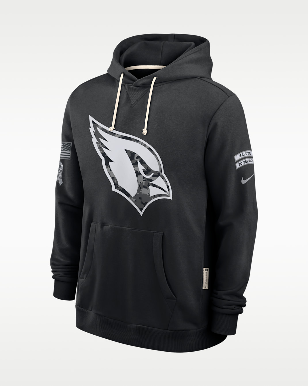 Arizona Cardinals Salute to Service Sideline Men's Nike Dri-FIT NFL Pullover Hoodie - Black