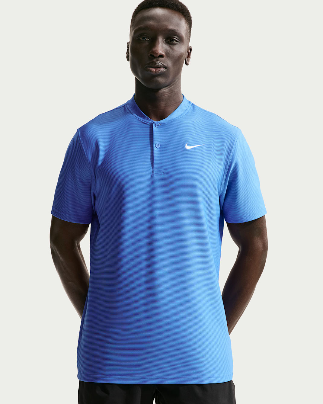 Nike Velocity Men's Dri-FIT Golf Polo - Pacific Blue/White