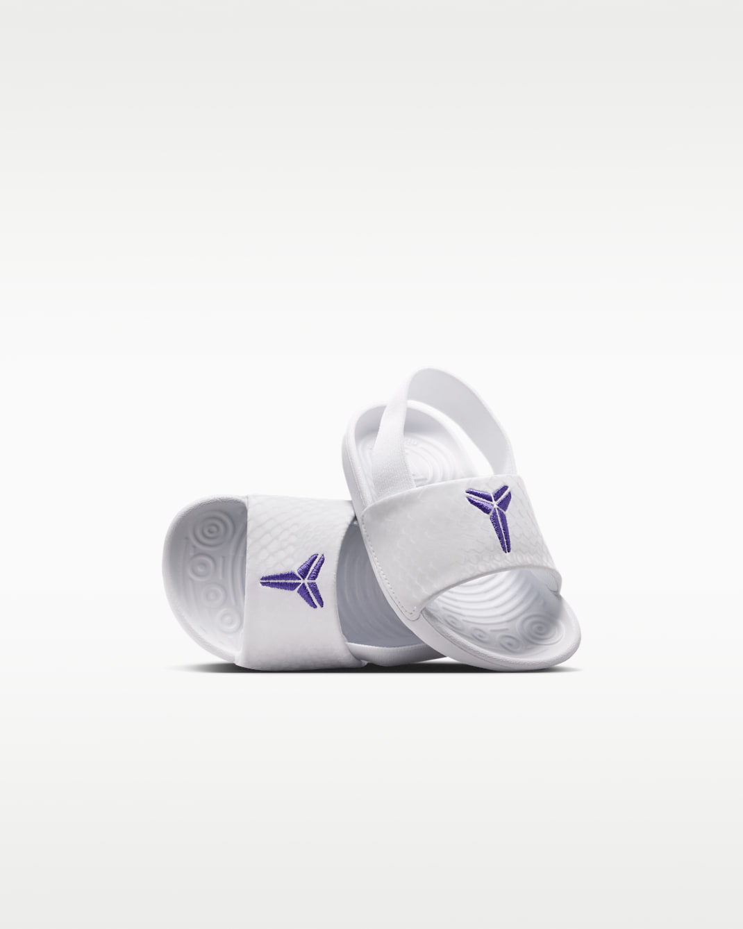 Kobe Kawa Baby/Toddler Slides - White/Court Purple