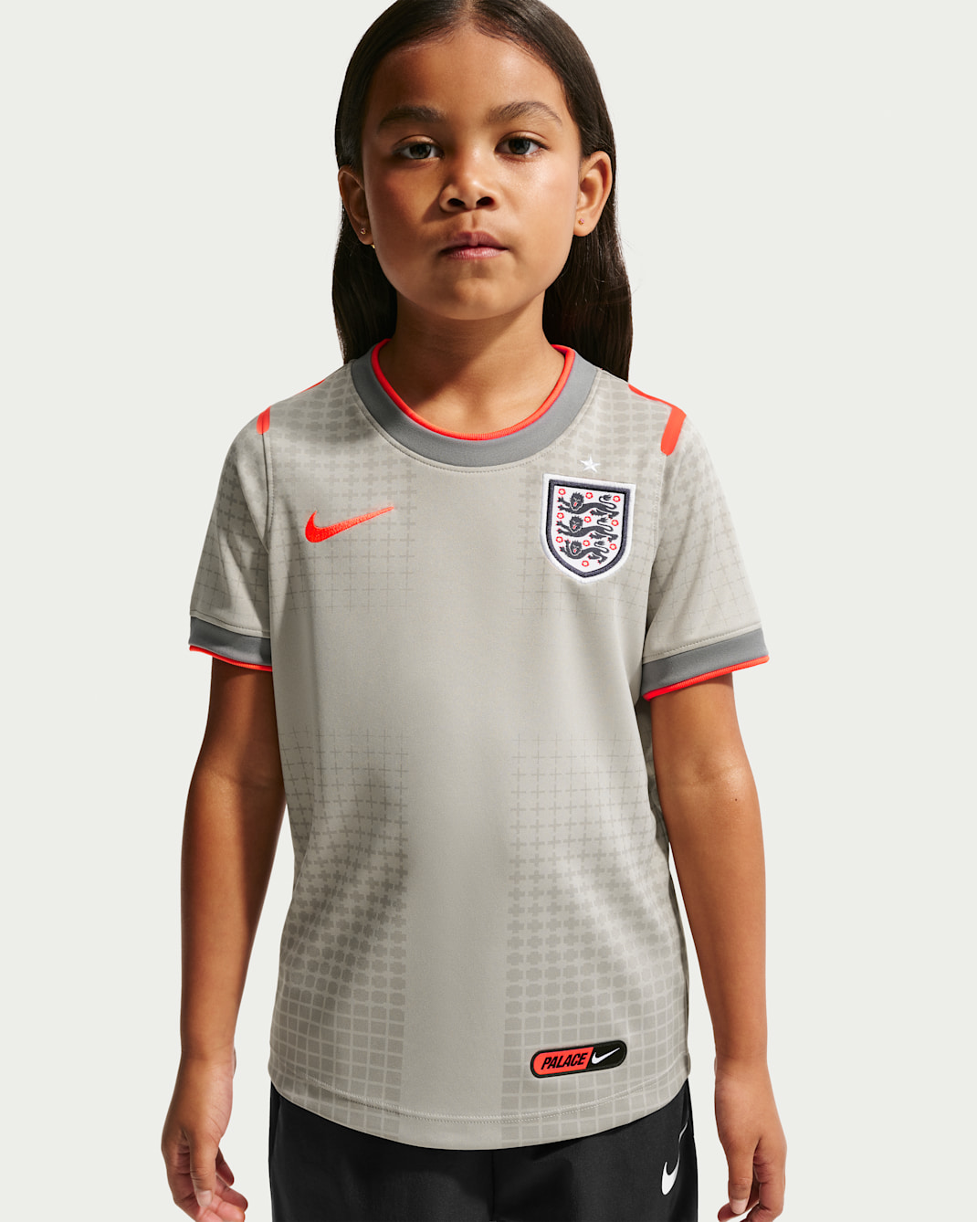 England x Palace Little Kids' Short-Sleeve Soccer Top