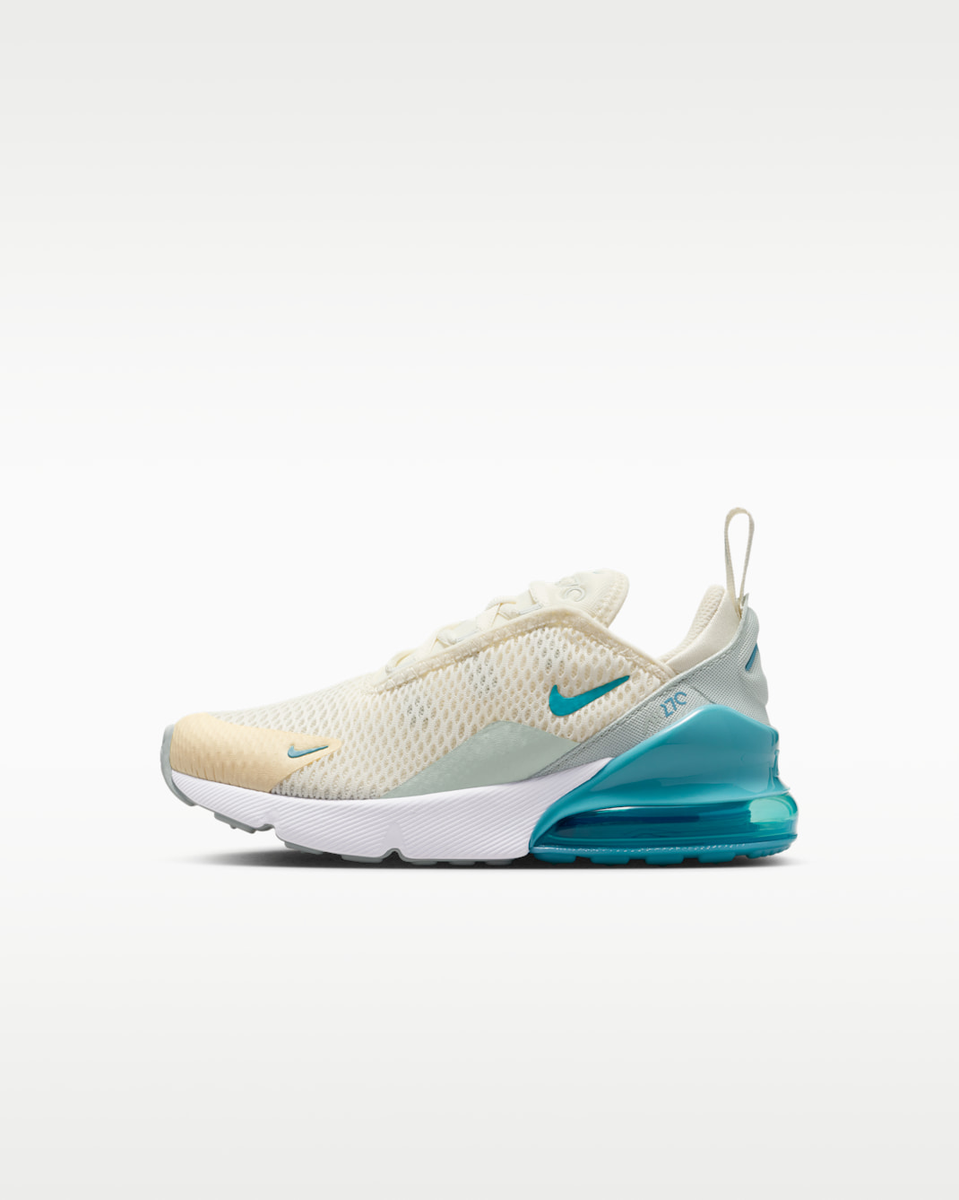 Tenis para niños de preescolar Nike Air Max 270 - Denim turquesa/Plata claro/Perla suave
