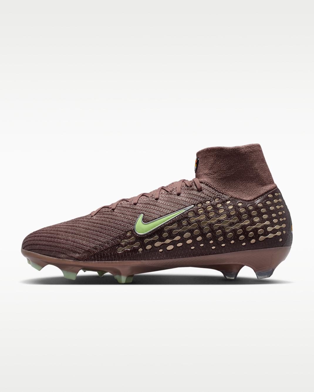 Nike Mercurial Superfly 10 Elite 'Kylian Mbappé' FG High-Top Football Boot - Plum Eclipse/Metallic Silver