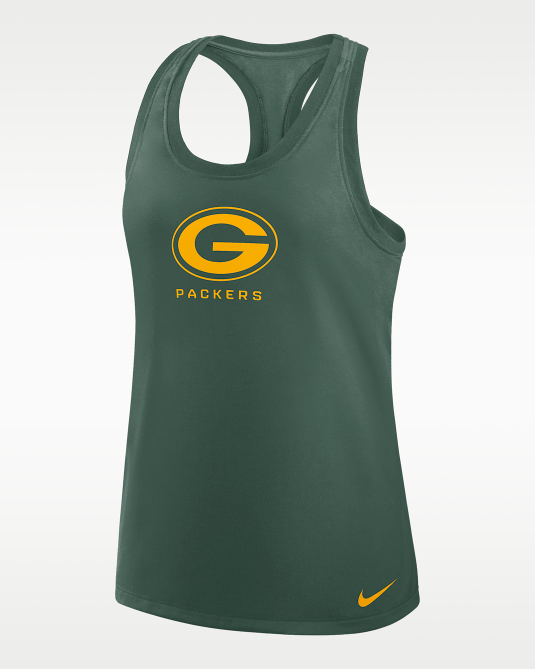 Green Bay Packers Hurry Up Women's Nike Dri-FIT NFL Racerback Tank Top - Green