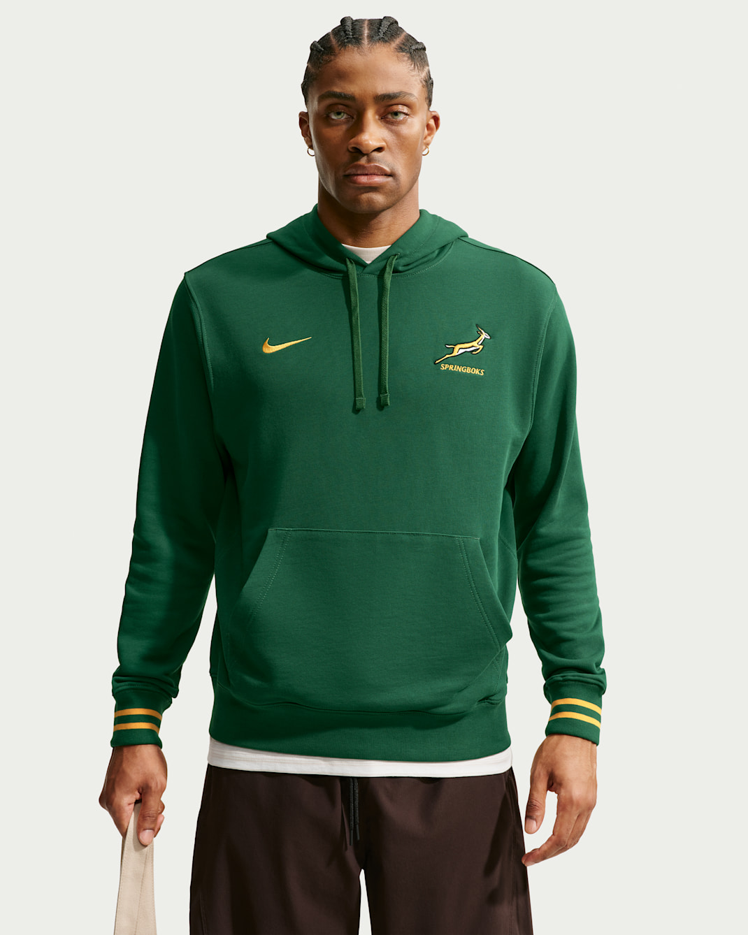 Springboks Nike-hættetrøje til mænd - Gorge Green/University Gold/University Gold