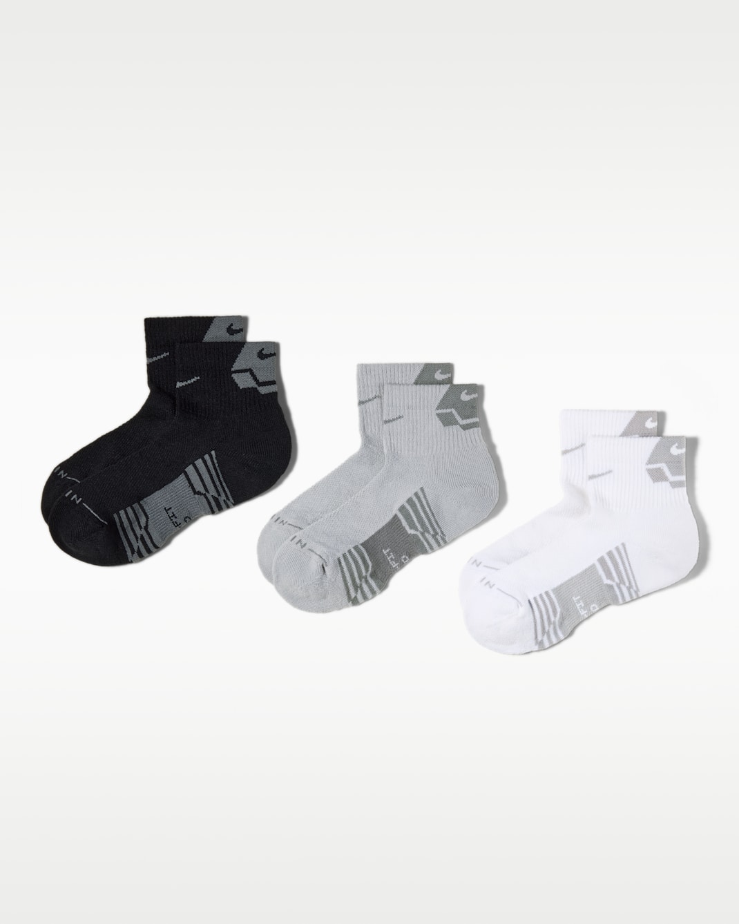 ถุงเท้าหุ้มข้อ Nike Everyday Elevated Sport (3 คู่) - หลายสี