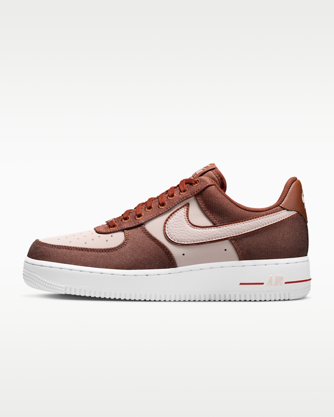 Nike Air Force 1 '07 SE Women's Shoes - Cinnamon/White/Metallic Silver/Silt Red