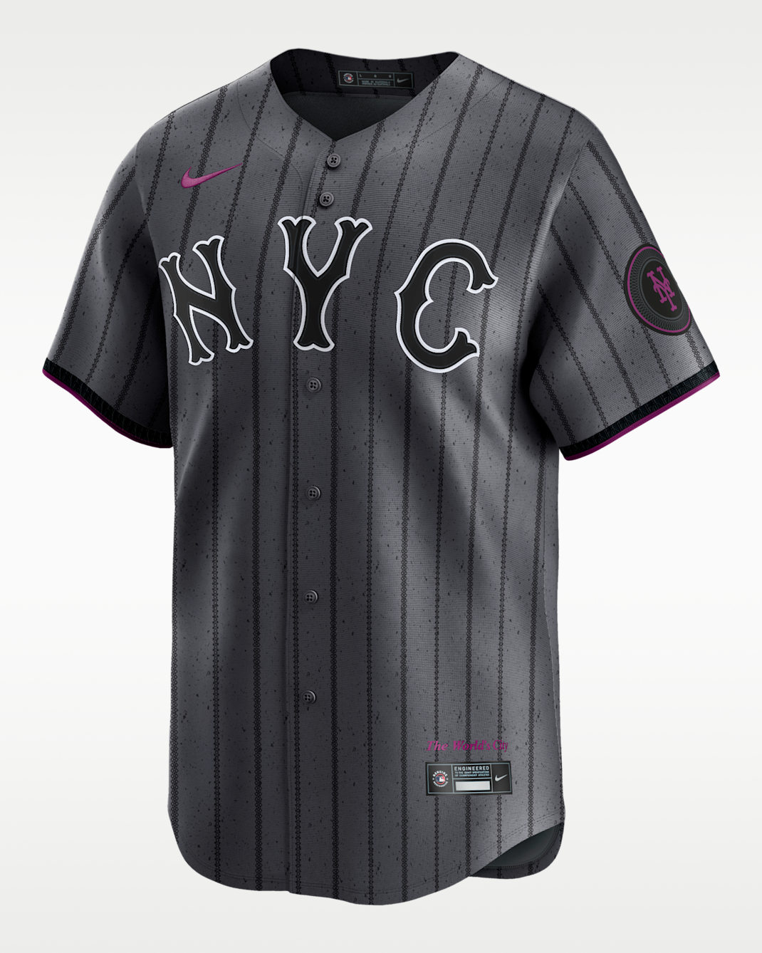 Francisco Lindor New York Mets City Connect Men's Nike Dri-FIT ADV MLB Limited Jersey - Iron Grey