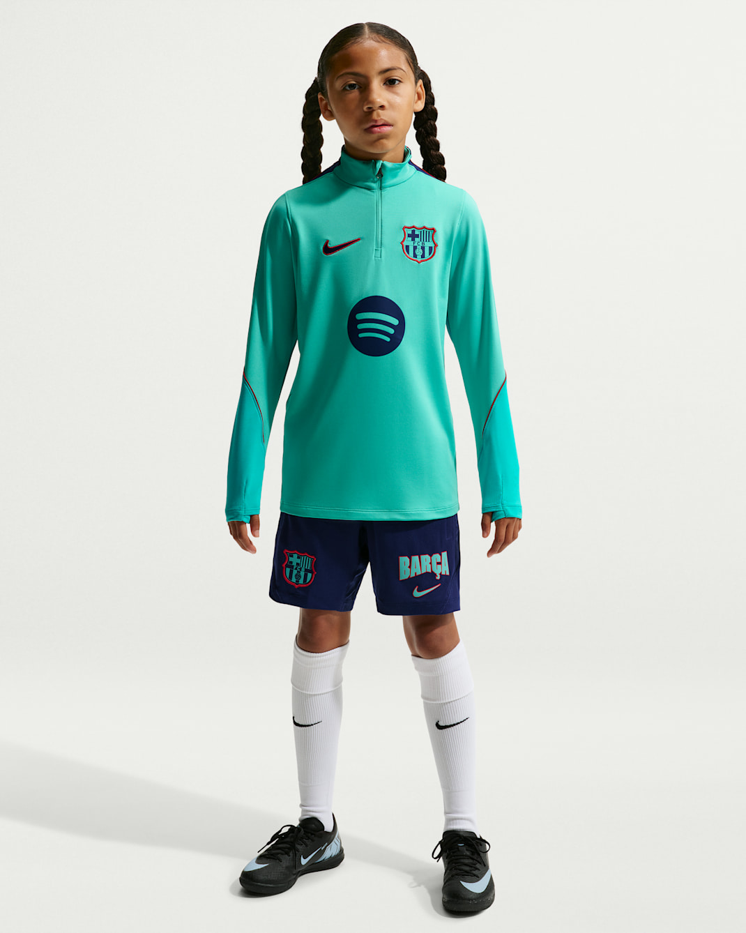 FC Barcelona Strike Third Big Kids' Nike Dri-FIT Soccer Knit Drill Top
