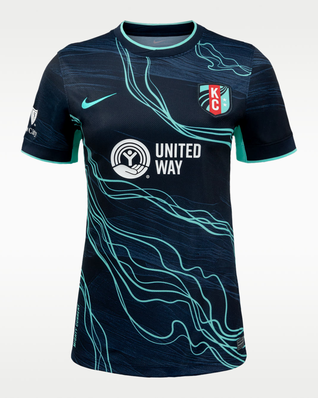 Kansas City Current Stadium Away Women's Nike Dri-FIT NWSL Replica Jersey - Dark Obsidian