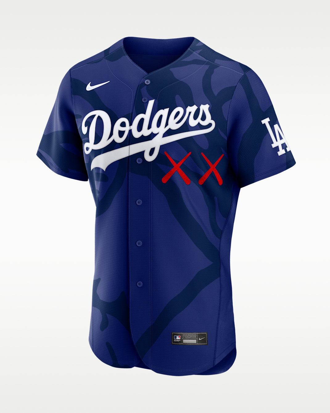 Los Angeles Dodgers Men's Nike x KAWS MLB Authentic Jersey - Deep Royal