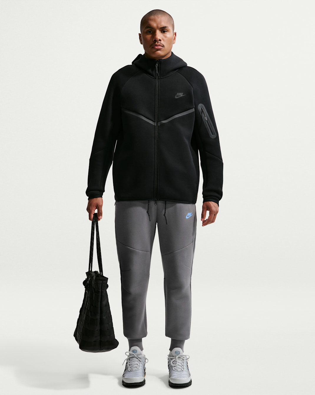 Nike Tech Men's Fleece Joggers - Smoke Grey/Football Blue