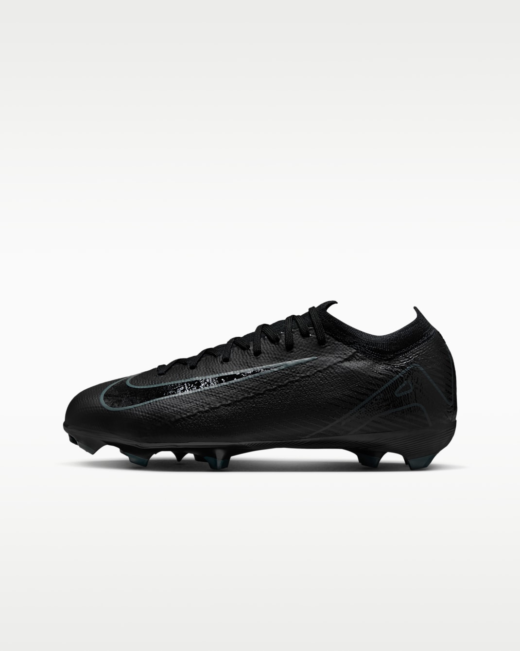 Chaussure de foot basse à crampons pour terrain sec Nike Jr. Mercurial Vapor 16 Pro pour enfant/ado - Noir/Deep Jungle/Noir