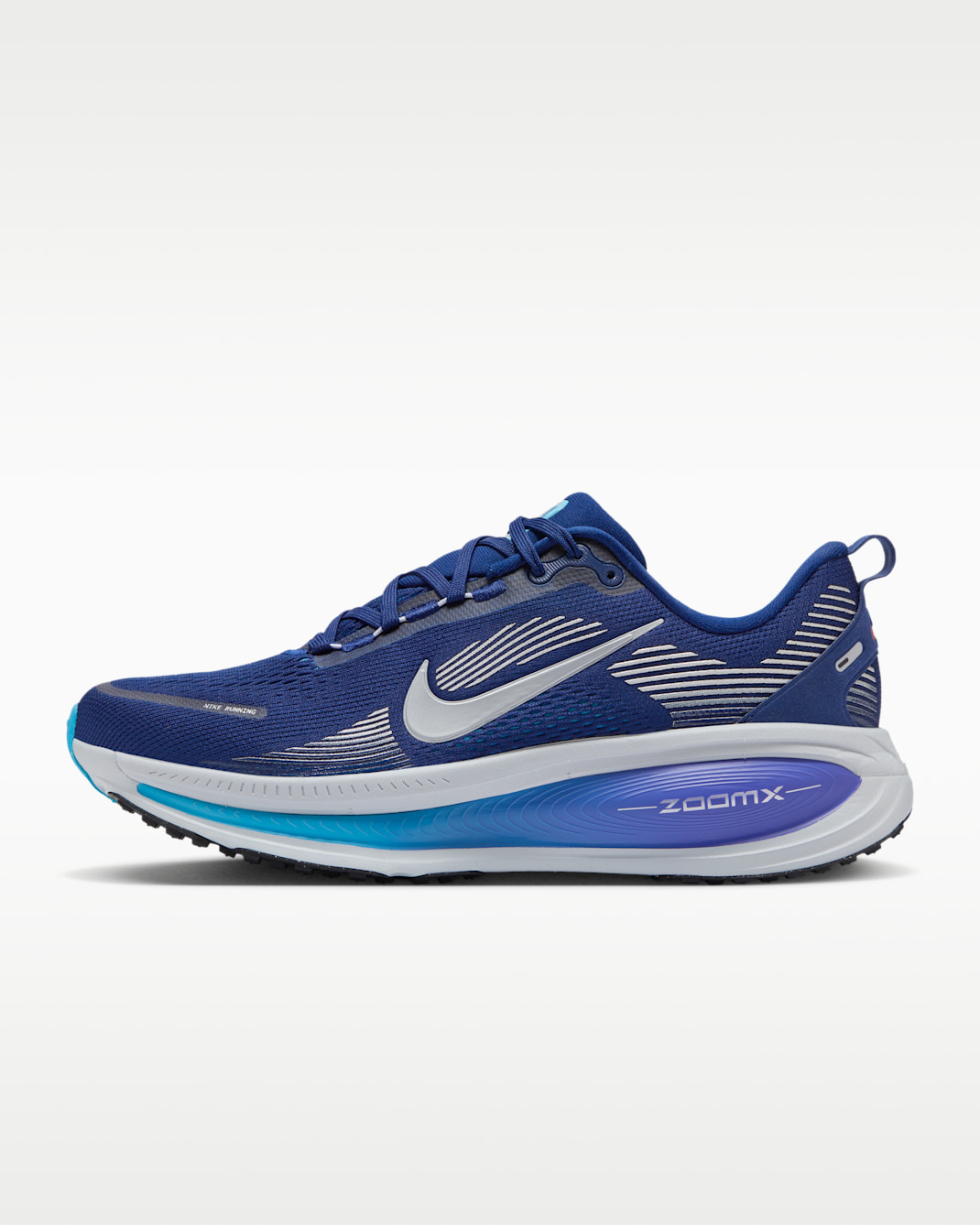 Nike Vomero 18 Men's Road Running Shoes - Blue Void/Blue Lightning/Bright Crimson/Metallic Silver
