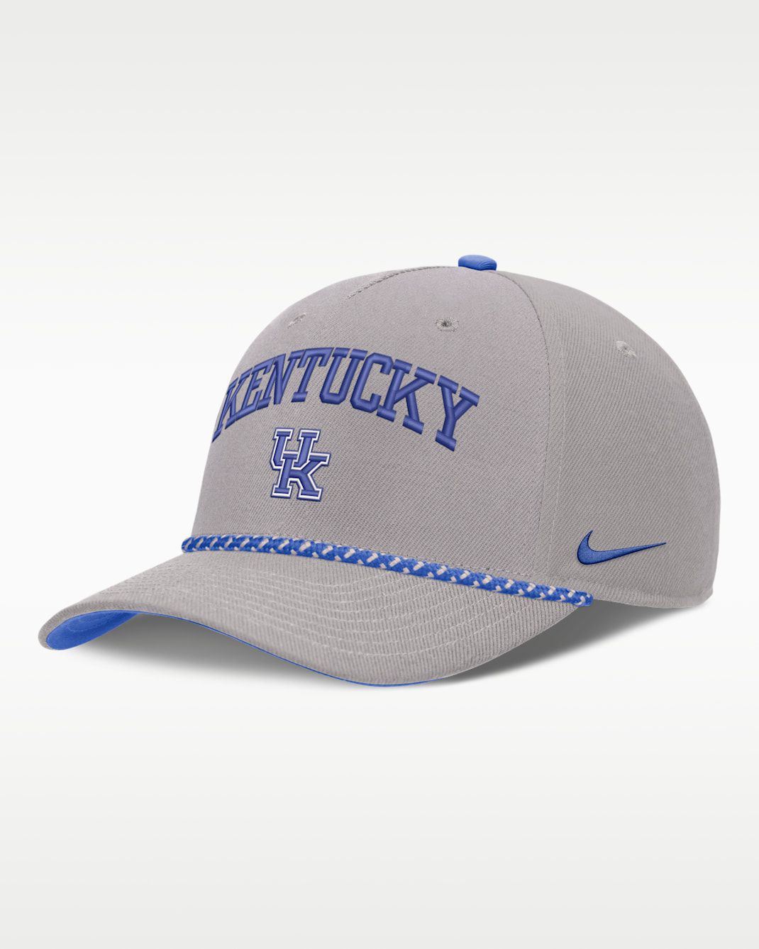 Kentucky Primetime Rise Rope Men's Nike College Adjustable Hat - Grey