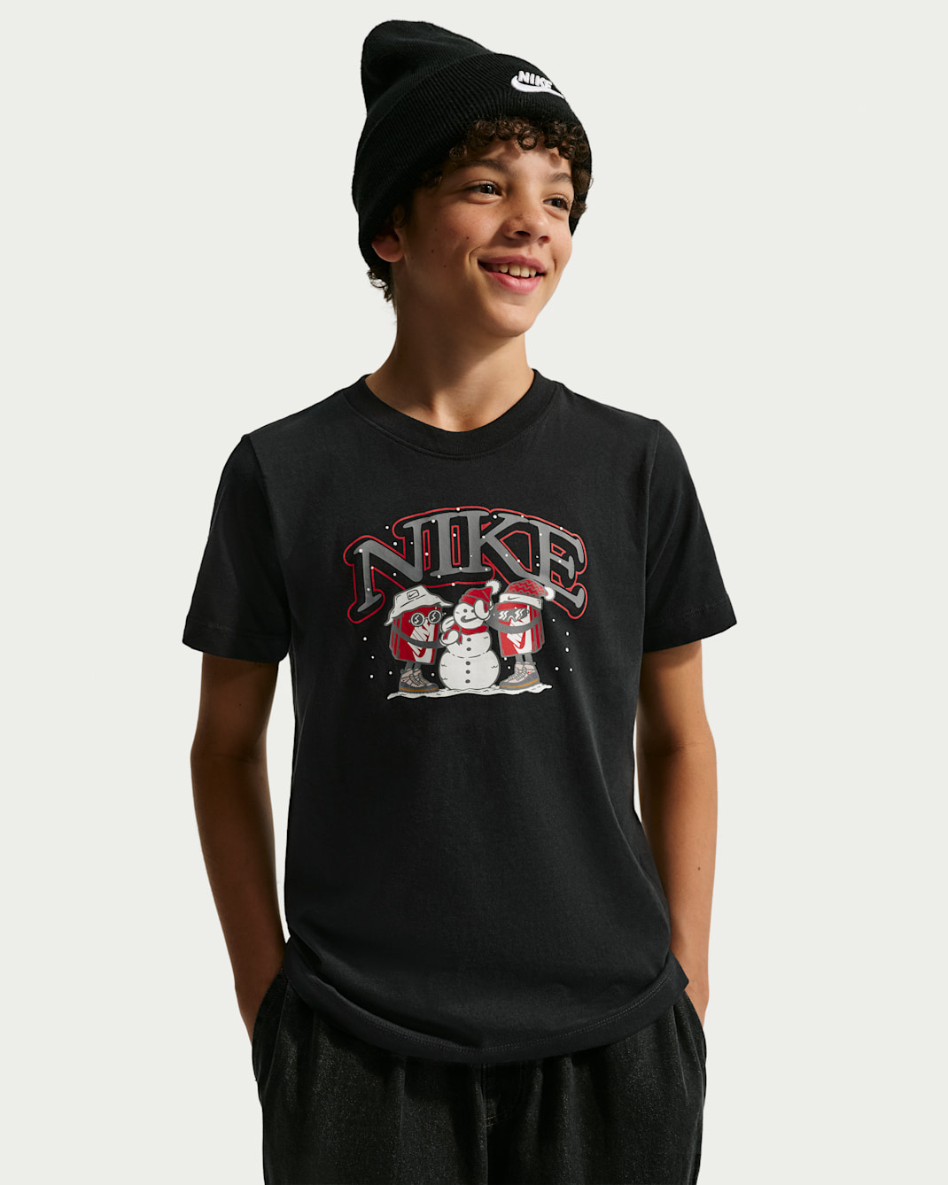 Nike Sportswear T-skjorte til store barn - Svart