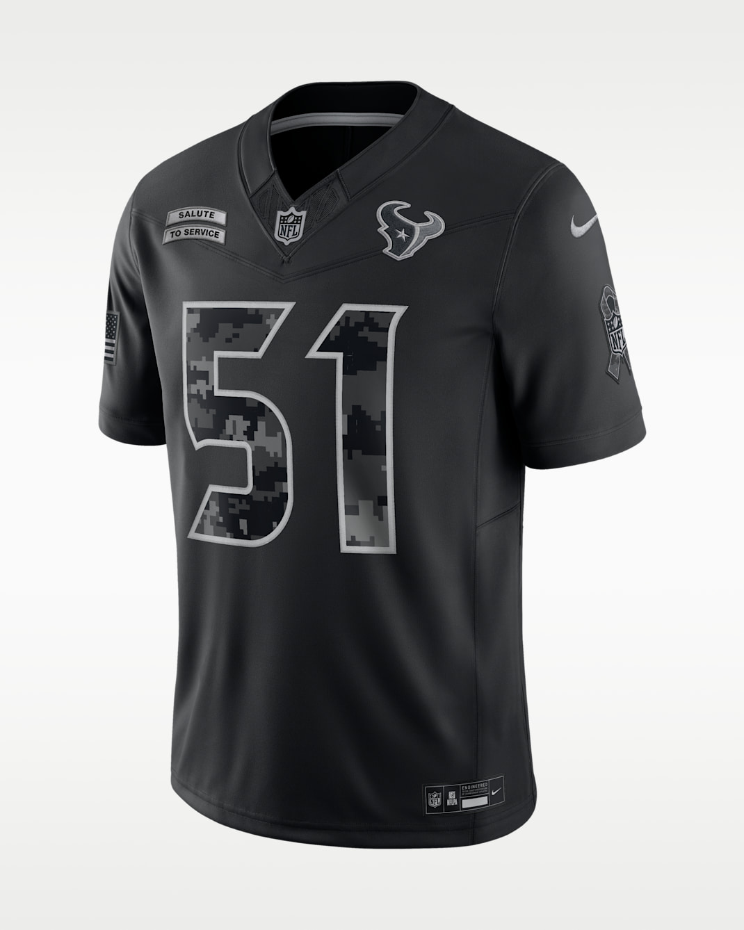 Will Anderson Jr. Houston Texans Salute to Service Men's Nike Dri-FIT NFL Limited Jersey - Black