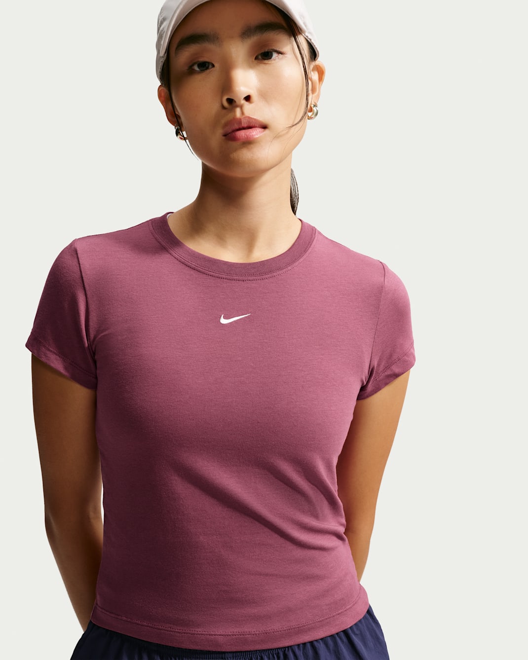 Nike Sportswear Chill Knit Women's T-Shirt - Pink Smoke/Sail