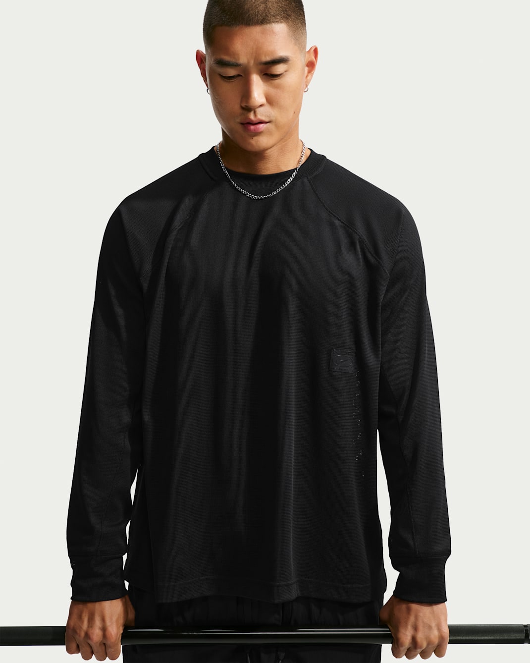 ナイキ メンズ N.A.C. Dri-FIT ロングスリーブ トップス - ブラック/ブラック
