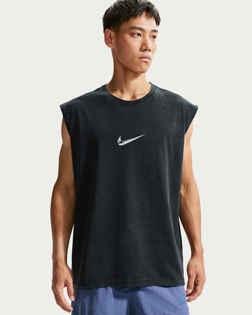 Nike Men's Sleeveless T-Shirt - Black/White