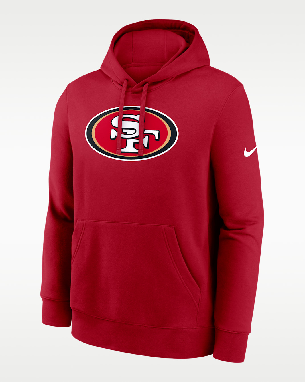 Sudadera con gorro sin cierre Nike de la NFL para hombre San Francisco 49ers Primetime Club Logo - Rojo gimnasio