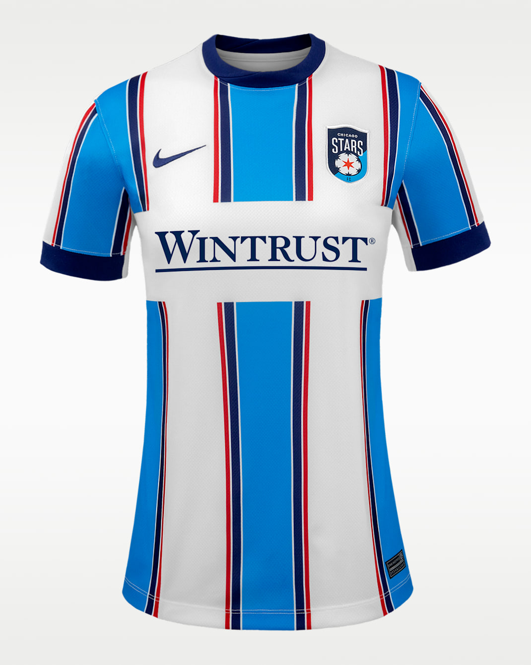 Mallory Swanson Chicago Red Stars Men's NWSL Game Jersey - Blue Glow