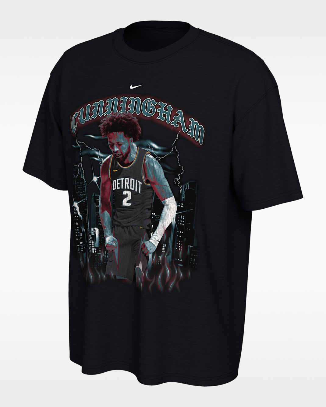 Cade Cunningham Detroit Pistons City Edition Nike NBA T-Shirt - Black