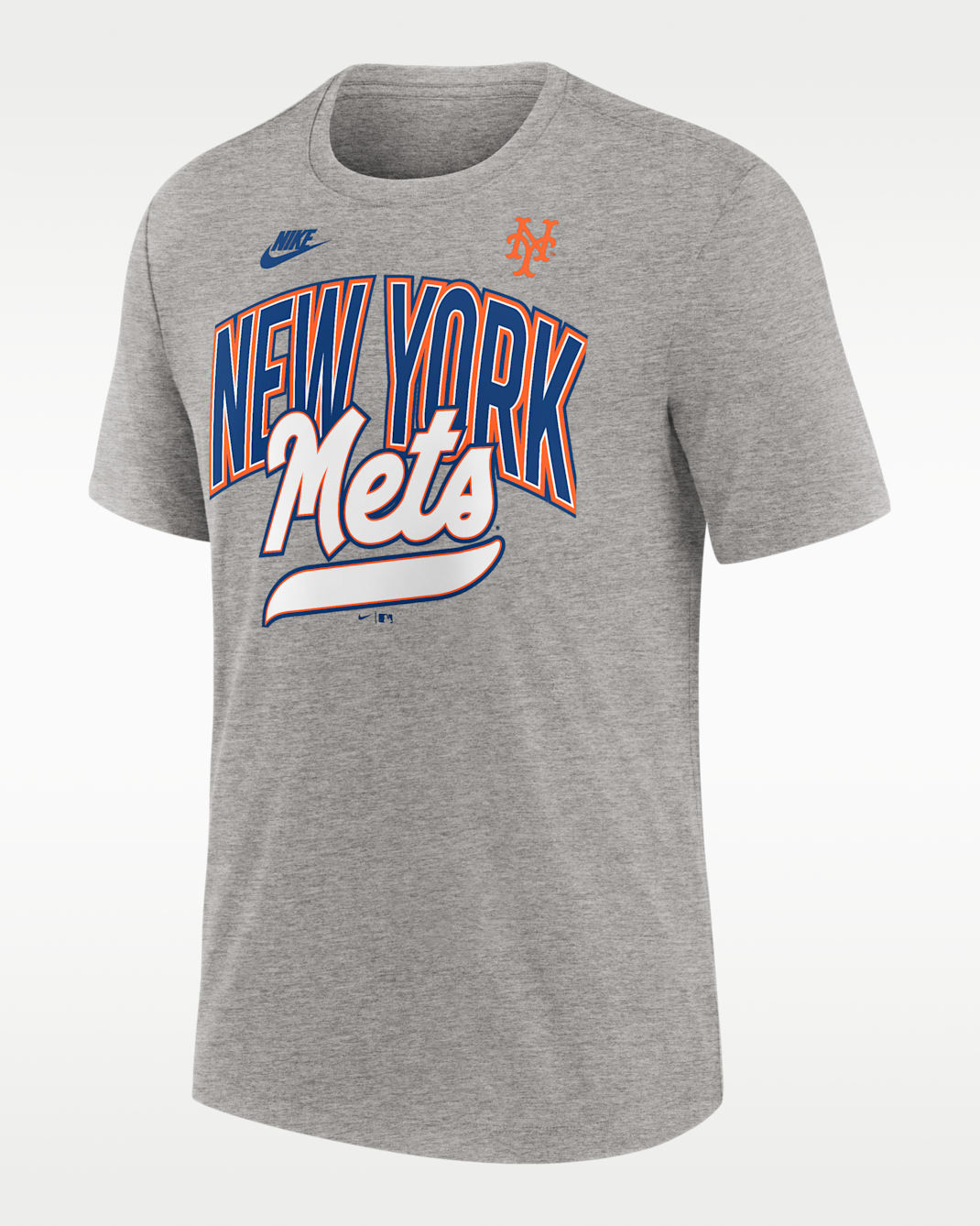 New York Mets Cooperstown Retro Men's Nike MLB T-Shirt - Grey Heather