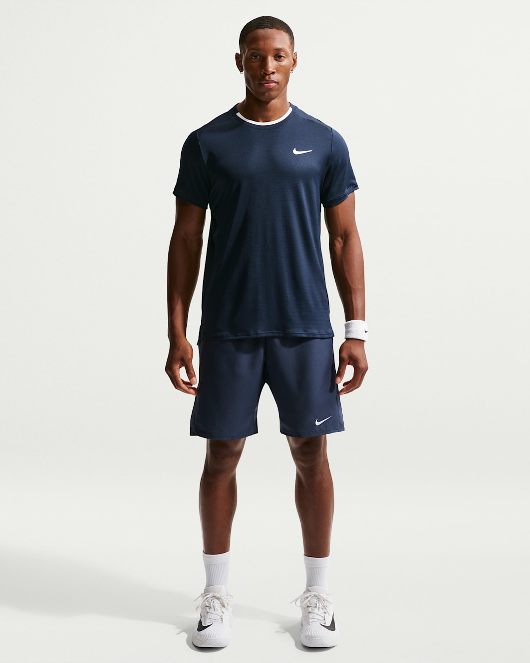 NikeCourt Victory Men's Dri-FIT 23cm (approx.) Tennis Shorts - Obsidian/White