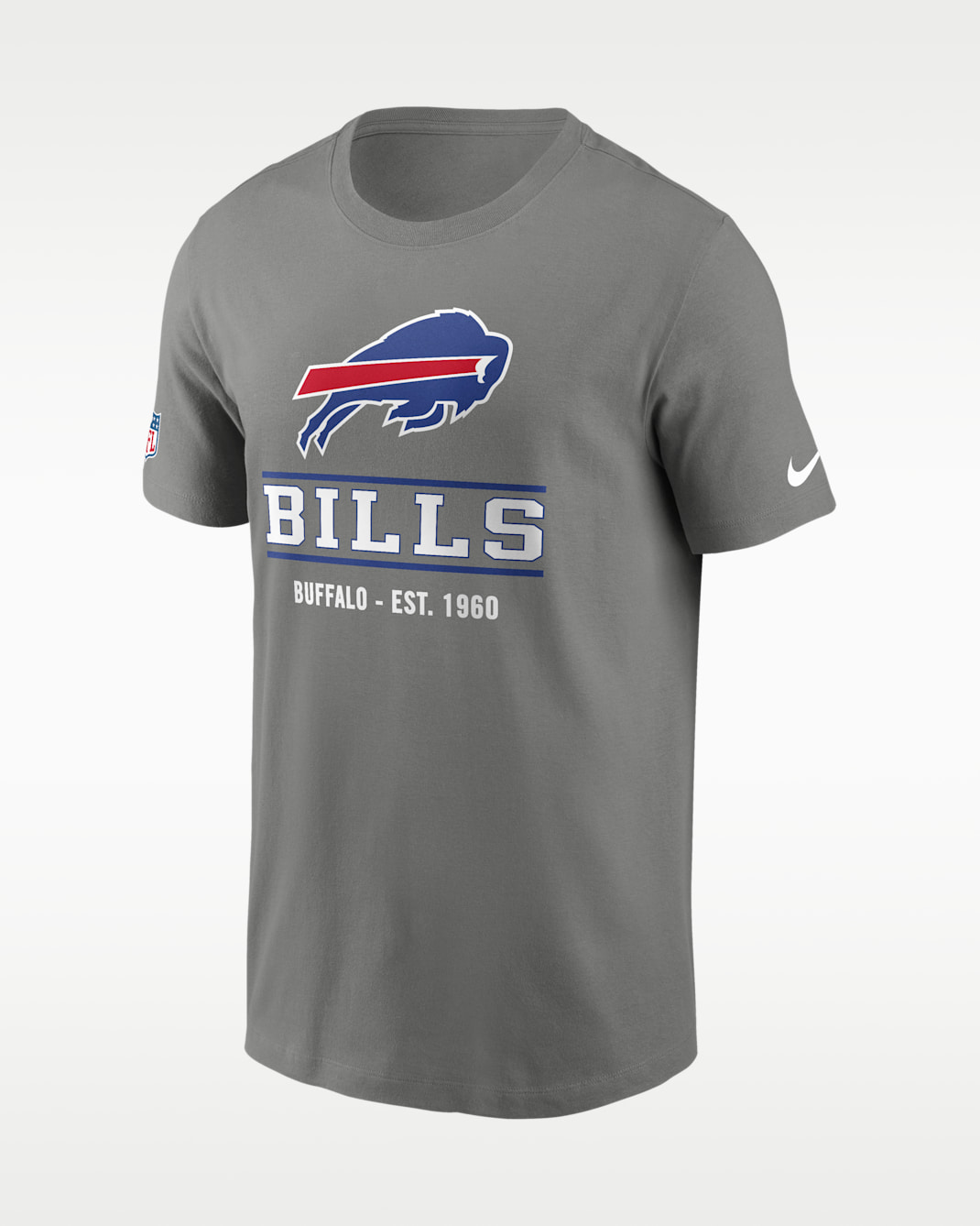 Buffalo Bills Essential Men's Nike Dri-FIT NFL Short-Sleeve T-Shirt - Grey
