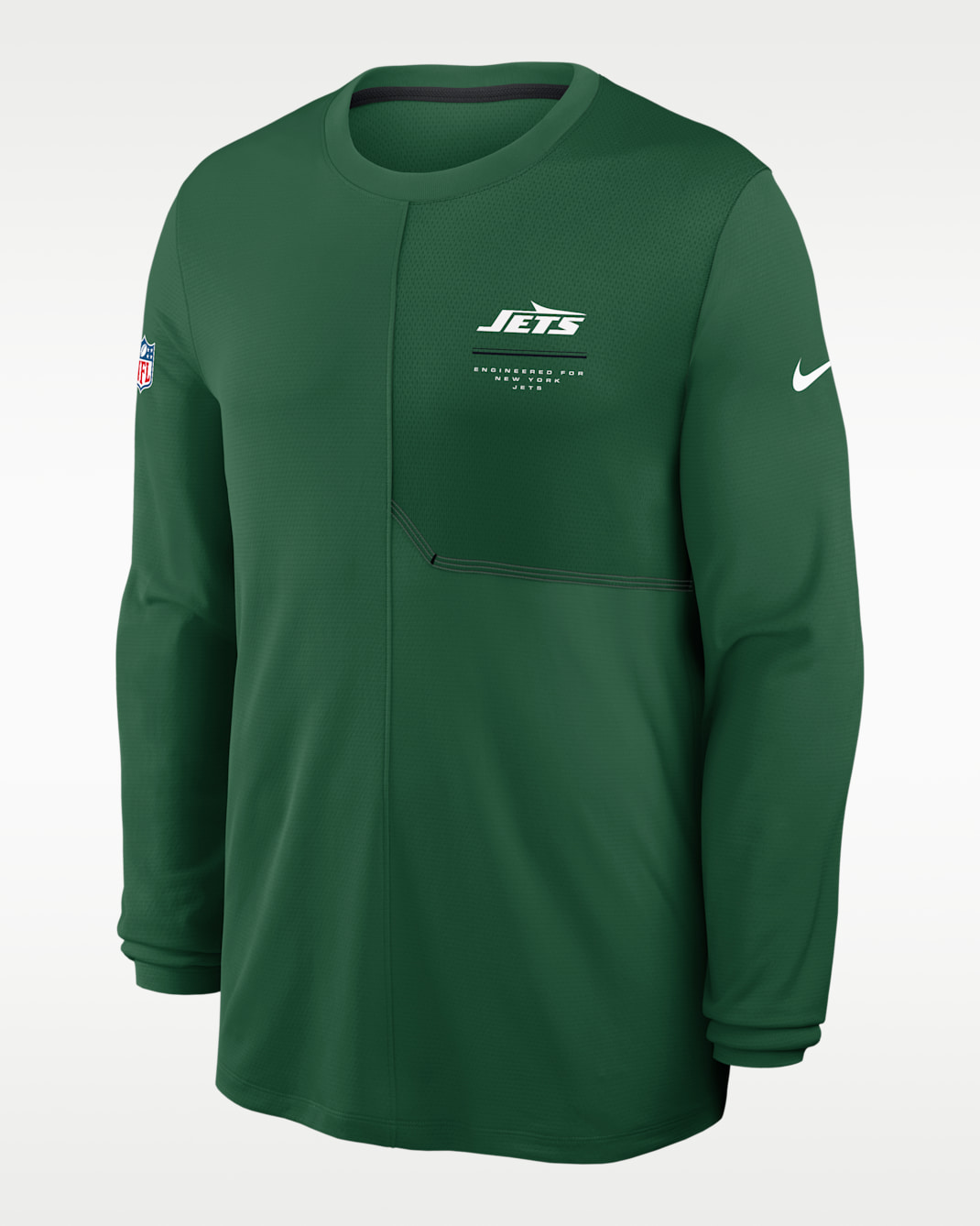 New York Jets Sideline Coach Men's Nike Dri-FIT NFL Long-Sleeve Top - Green
