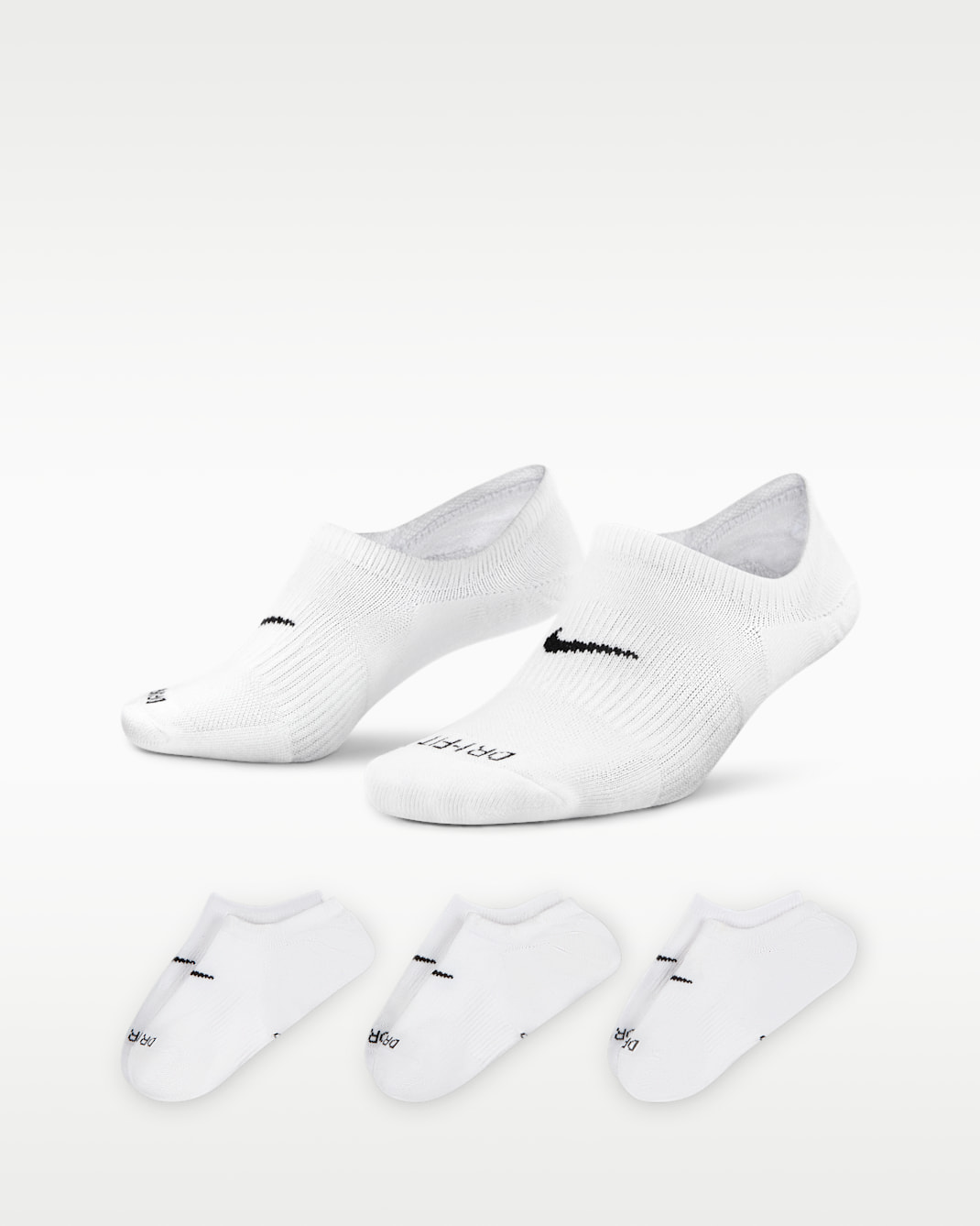 Nike Everyday Plus Cushioned Women's Training Footie Socks (3 Pairs) - Multi-Color