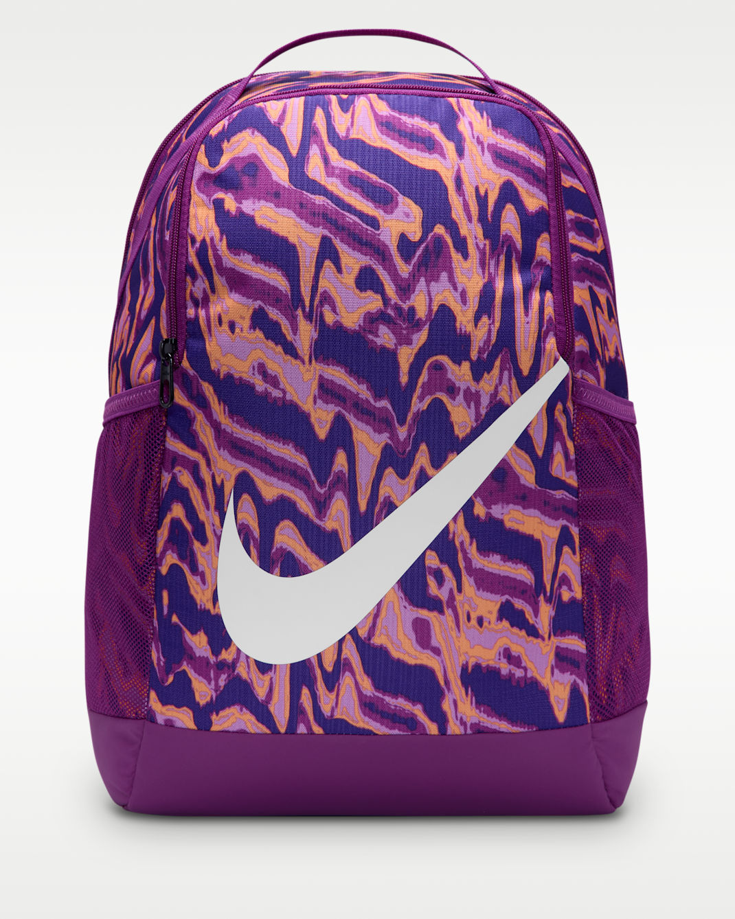 Mochila para niños (18 L) Nike Brasilia - Baya resaltado/Fucsia enérgico/Blanco