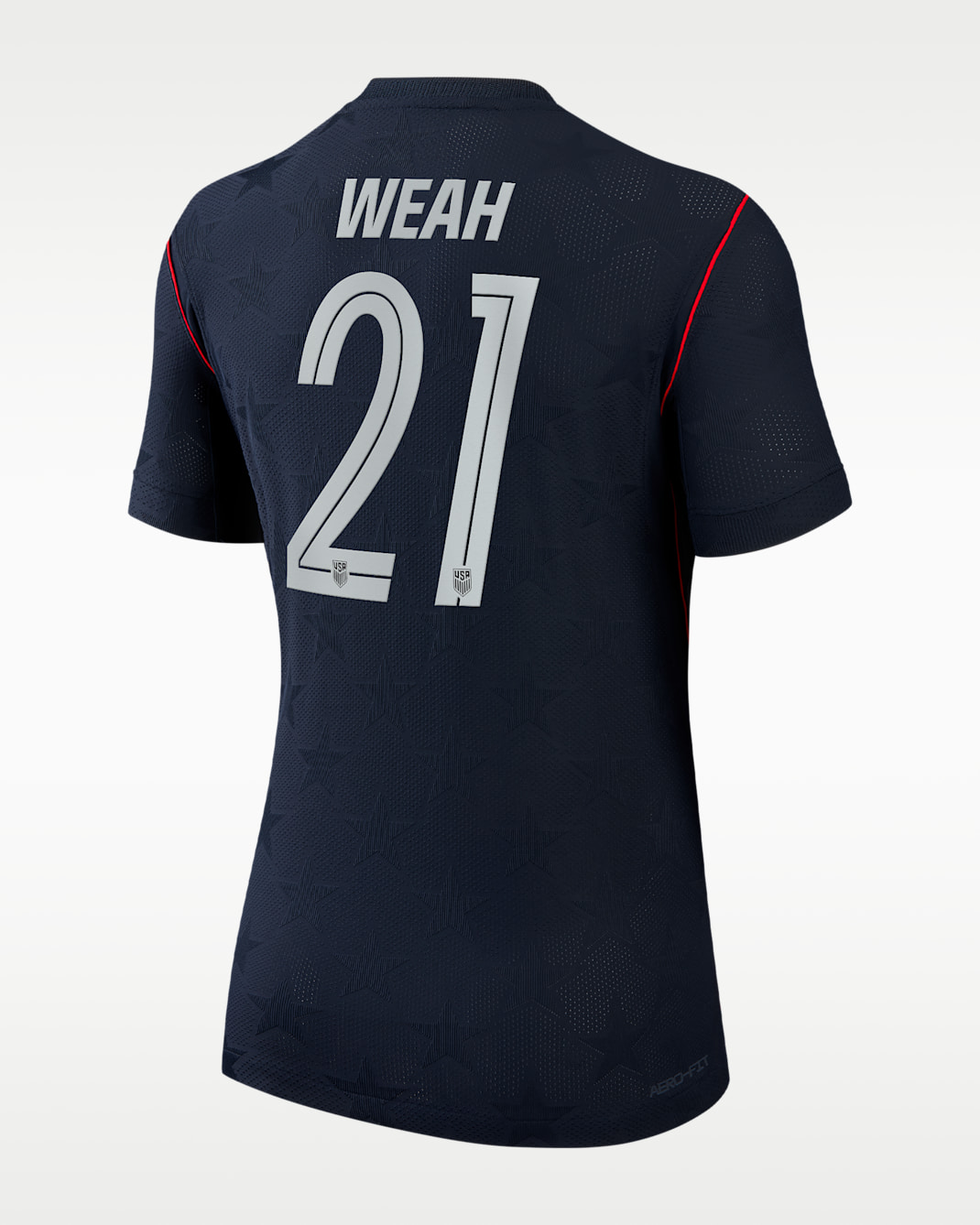 Timothy Weah USMNT 2026 Match Away Women's Nike Dri-FIT ADV Soccer Jersey - Blue