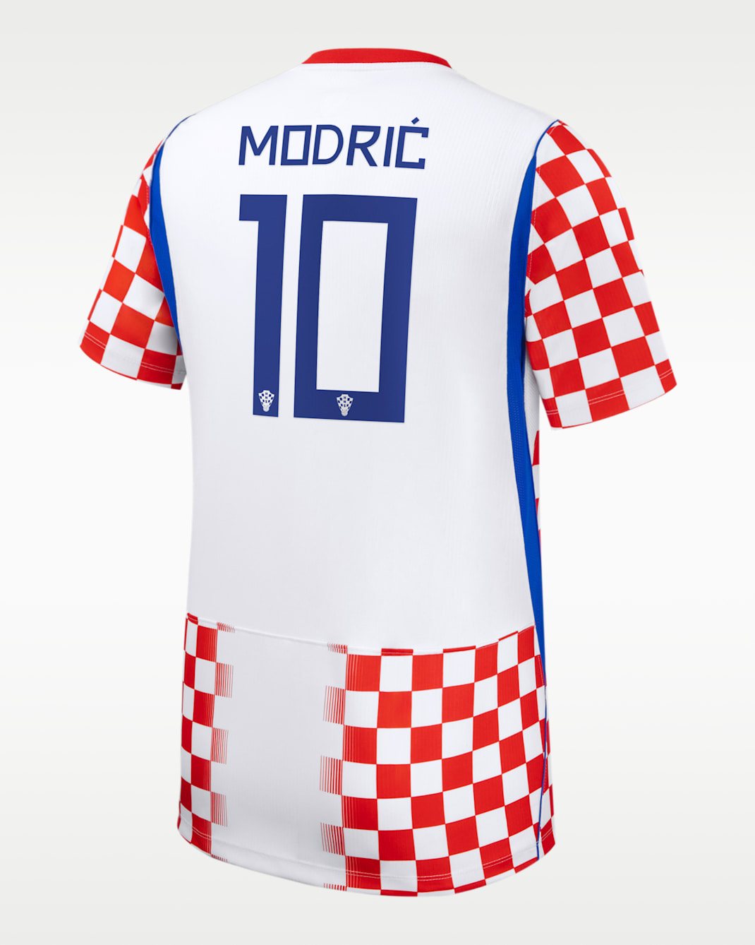 Luka Modrić Croatia National Team 2026 Stadium Home Men's Nike Dri-FIT Soccer Jersey - White/Red